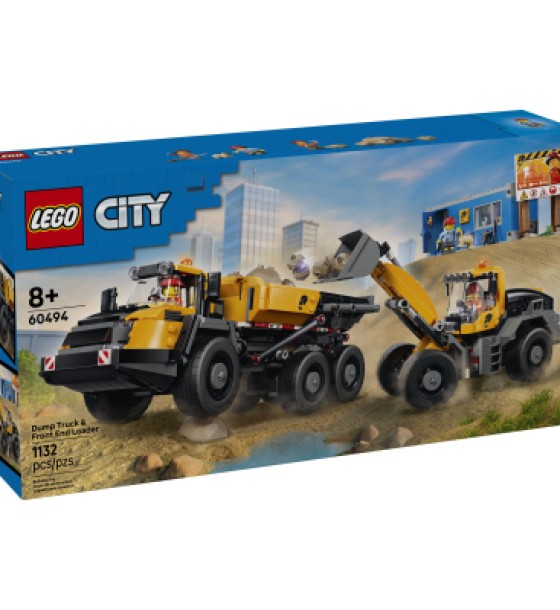 Конструктор LEGO City Самоскид і фронтальний ковшовий навантажувач (60494)