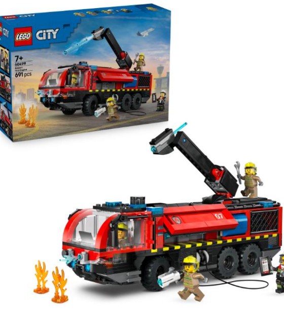 Конструктор LEGO City Пожежна вантажівка в аеропорту (60499)