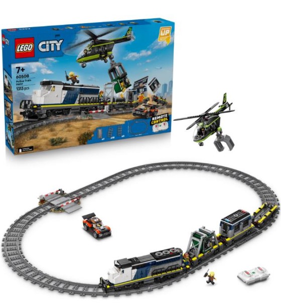 Конструктор LEGO City Пограбування поліцейського поїзда (60508)