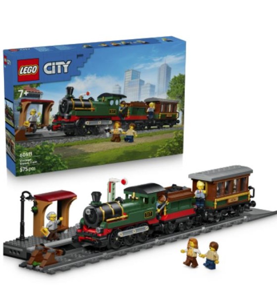 Конструктор LEGO City Старовинний паровоз (60511-)