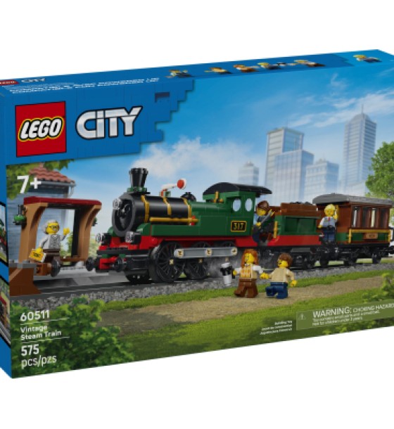 Конструктор LEGO City Старовинний паровоз (60511-)