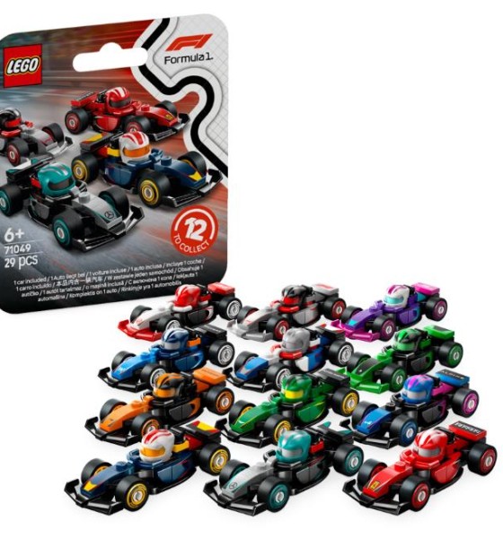 Конструктор LEGO Minifigures Колекційні автомобілі для перегонів F1