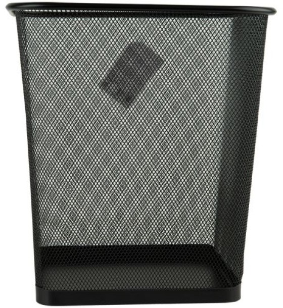 Корзина для паперу квадратна 270x300мм метал., чорна