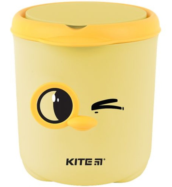 Настільний контейнер для сміття Kite, жовтий