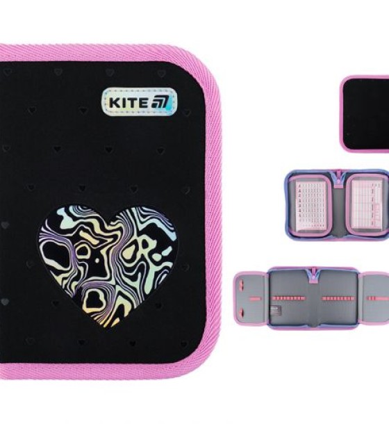 Пенал Kite 1 від., 2 відв., без наповнення 622 Love is