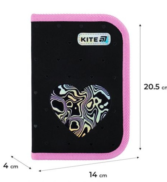 Пенал Kite 1 від., 2 відв., без наповнення 622 Love is