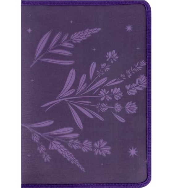 Папка об'ємна на блискавці А4+ Lavender-1