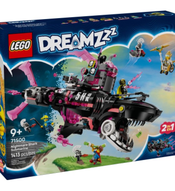 Конструктор LEGO DREAMZzz Жахливий підводний човен «Акула» (71500)