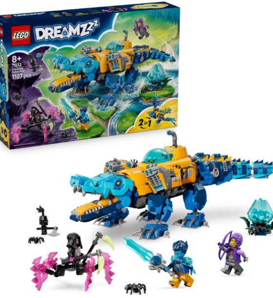 Конструктор LEGO DREAMZzz Підводний човен-крокодил (71512)
