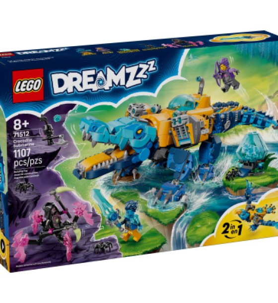 Конструктор LEGO DREAMZzz Підводний човен-крокодил (71512)