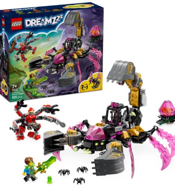 Конструктор LEGO DREAMZzz Кошмарний землекоп-скорпіон (71513)