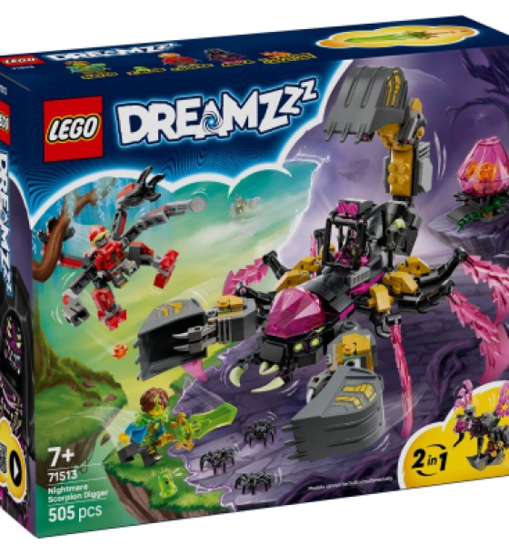 Конструктор LEGO DREAMZzz Кошмарний землекоп-скорпіон (71513)
