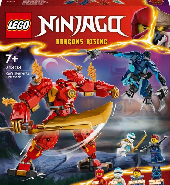 Конструктор LEGO NINJAGO Робот вогняної стихії Кая 322 деталей (71808)