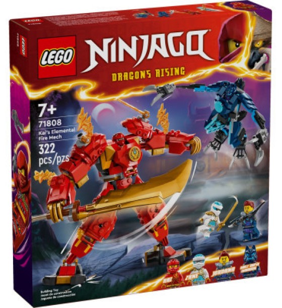 Конструктор LEGO NINJAGO Робот вогняної стихії Кая 322 деталей (71808)