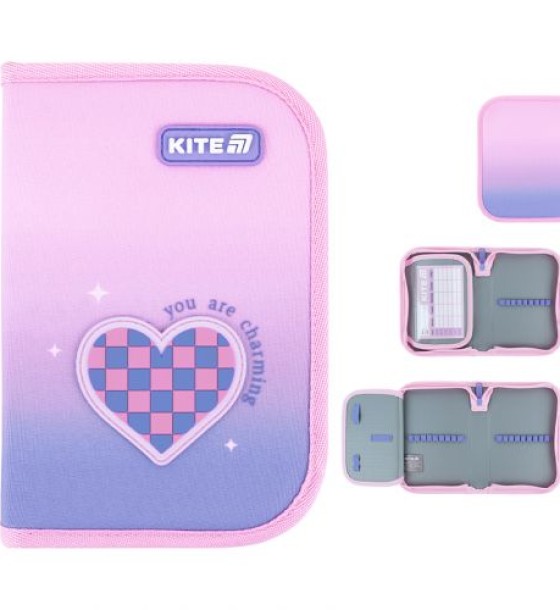 Пенал Kite 1 від., 1 відв., без наповнення 621 Charming