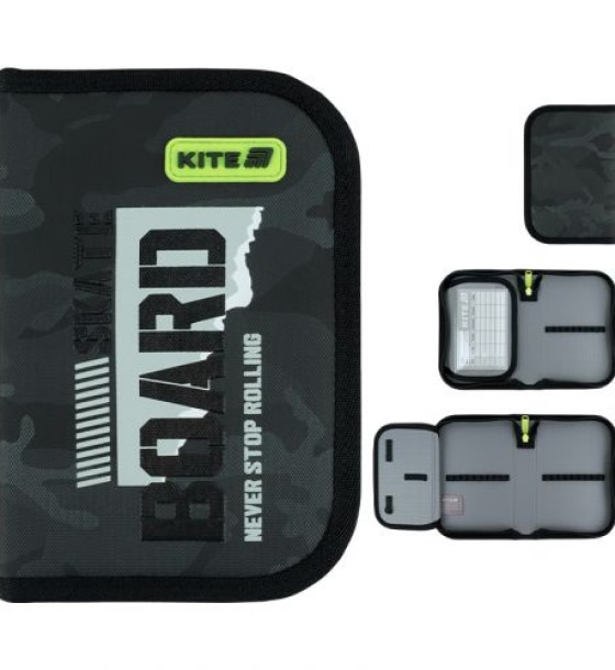 Пенал Kite 1 від., 1 відв., без наповнення 621 SK8 Board