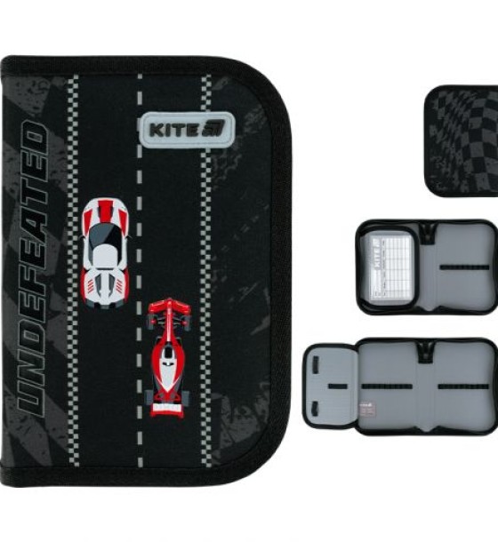 Пенал Kite 1 від., 1 відв., без наповнення 621 Race&Win