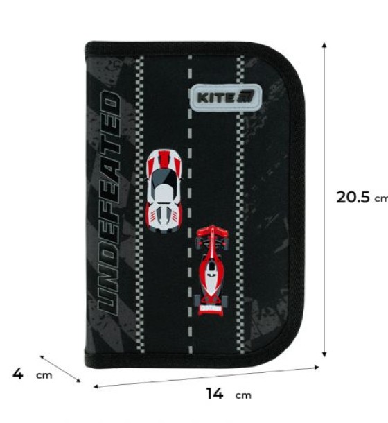 Пенал Kite 1 від., 1 відв., без наповнення 621 Race&Win