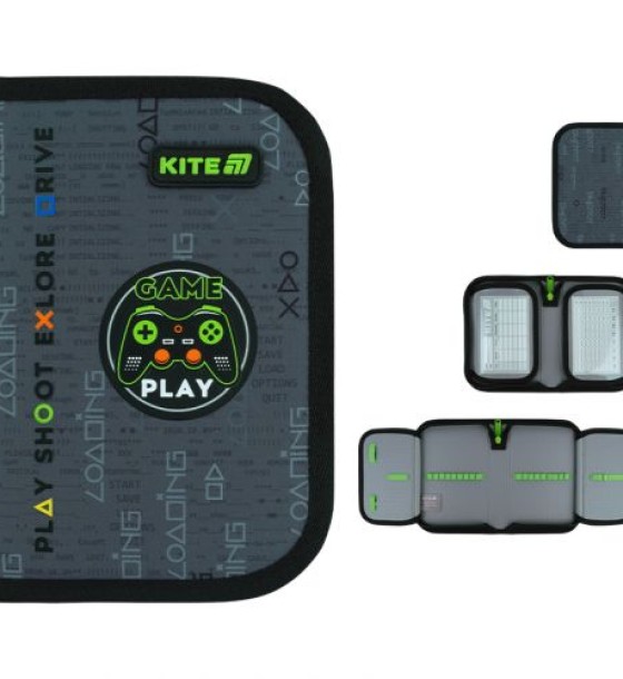 Пенал Kite 1 від., 2 відв., без наповнення 622 Good Game