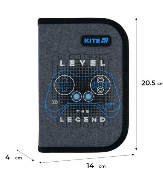 Пенал Kite 1 від., 2 відв., без наповнення 622 Level UP