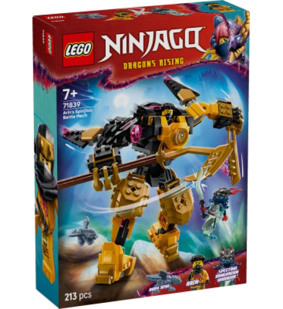 Конструктор LEGO NINJAGO Бойовий робот Арін Спін-джитсу (71839)