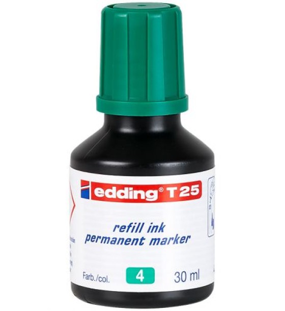 Чорнило для заправки Permanent e-T25 зелене
