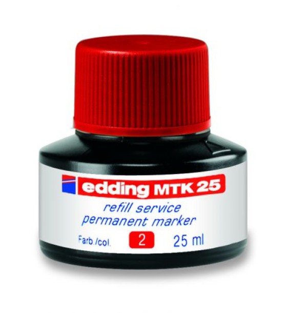 Чорнило для заправки Permanent e-MTK25 червоне