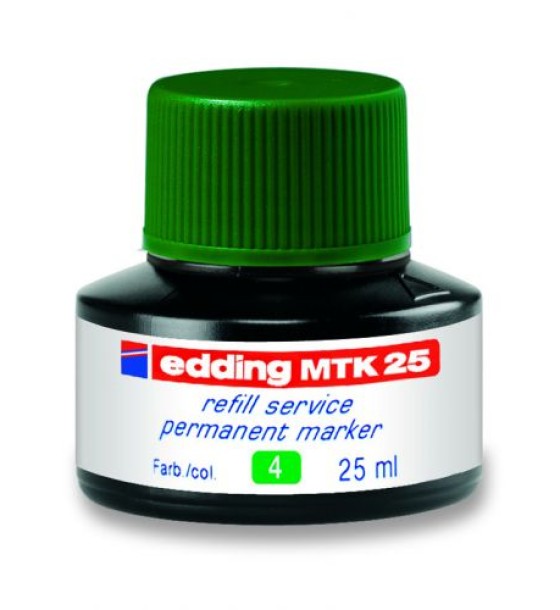 Чорнило для заправки Permanent e-MTK25 зелене
