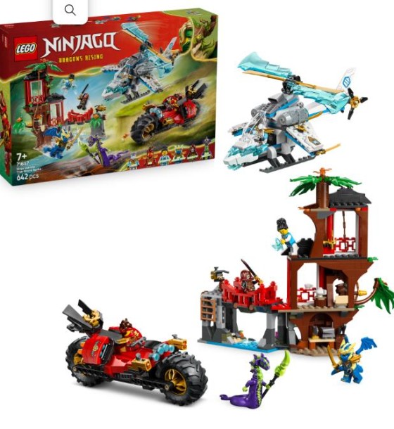 Конструктор LEGO Ninjago Автомобільна битва ніндзя біля будинку на дереві (71857)