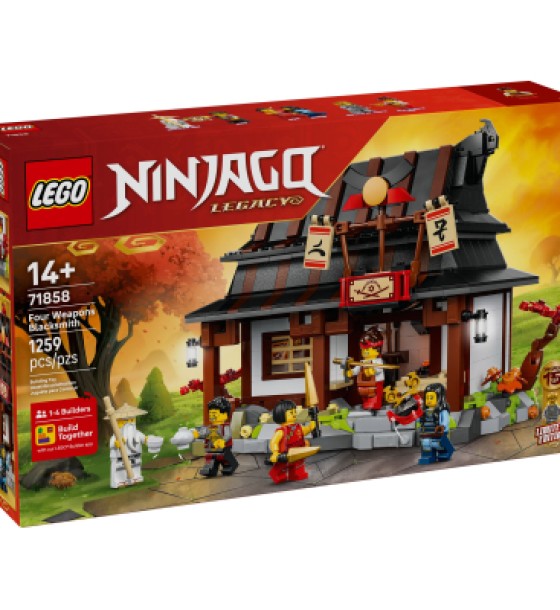 Конструктор LEGO Ninjago Ковальня «Чотири зброї». 15-та річниця (71858)