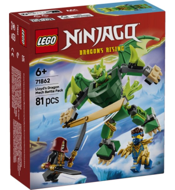 Конструктор LEGO NINJAGO Бойовий набір робота Дракона Ллойда (71862)