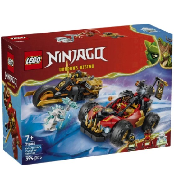 Конструктор LEGO NINJAGO Комбіновані транспортні засоби Кая та Коула (71864)