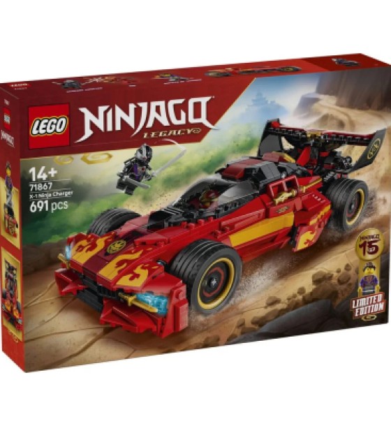 Конструктор LEGO NINJAGO Переслідувач ніндзя X-1 — 15-та річниця (71867)
