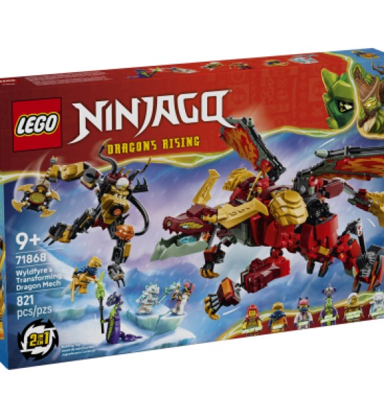 Конструктор LEGO NINJAGO Дракон-трансформер Вайлдфаєр (71868)