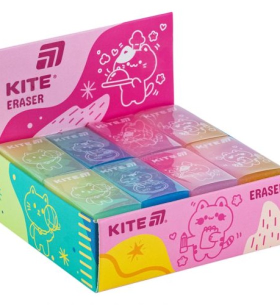 Гумка кольорова Jelly cat, асорті