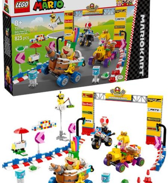 Конструктор LEGO Super Mario Mario Kart – Baby Peach & Grand Prix. Набір (72036)