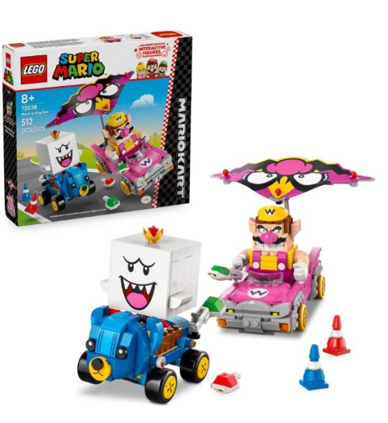 Конструктор LEGO Super Mario Mario Kart – Wario та King Boo (72038)