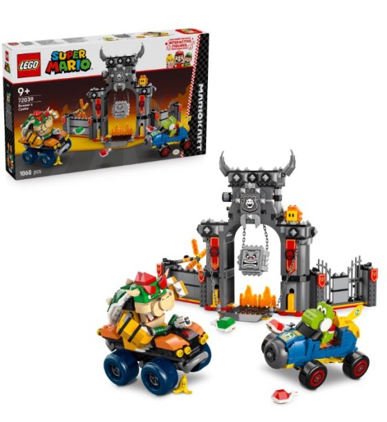 Конструктор LEGO Super Mario Mario Kart – Bowser та його замок (72039)