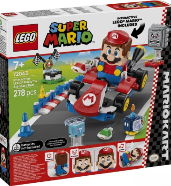 Конструктор LEGO Super Mario Mario Kart – Interactive Mario та Standard Kart (72043)
