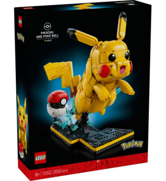 Конструктор LEGO Pokemon Пікачу й покебол (72152)
