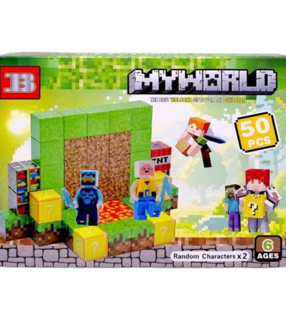 Магнітний конструктор "Майнкрафт/Minecraft" 50 деталей