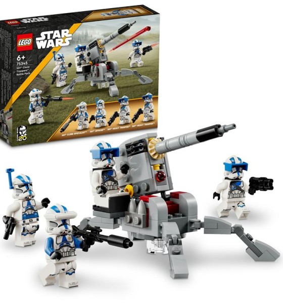 Конструктор LEGO Star Wars Бойовий загін бійців-клонів 501-го легіону 119 деталей (75345)