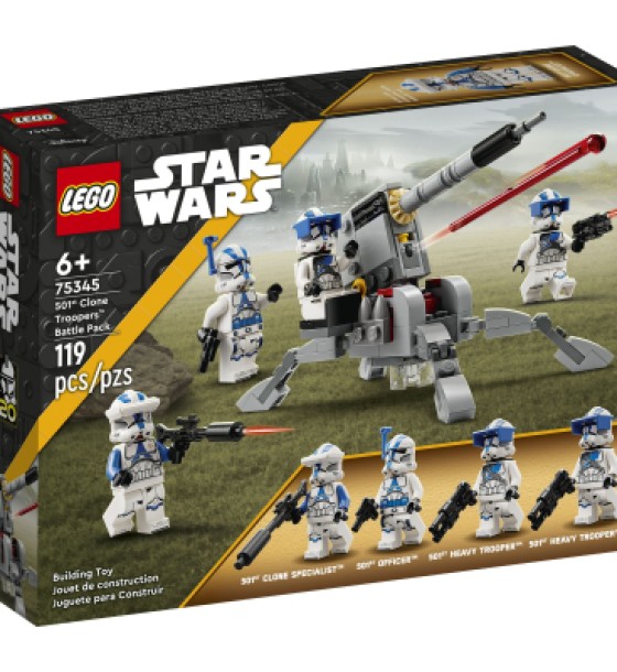 Конструктор LEGO Star Wars Бойовий загін бійців-клонів 501-го легіону 119 деталей (75345)