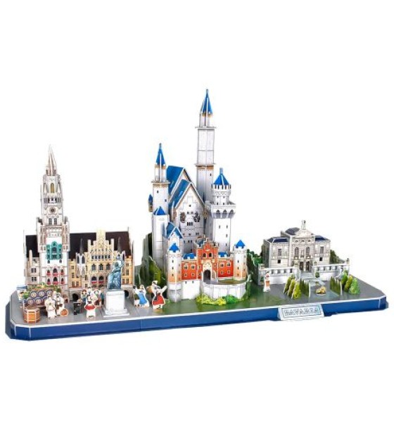 CubicFun ТРИВИМIРНА ГОЛОВОЛОМКА-КОНСТРУКТОР CITY LINE BAVARIA