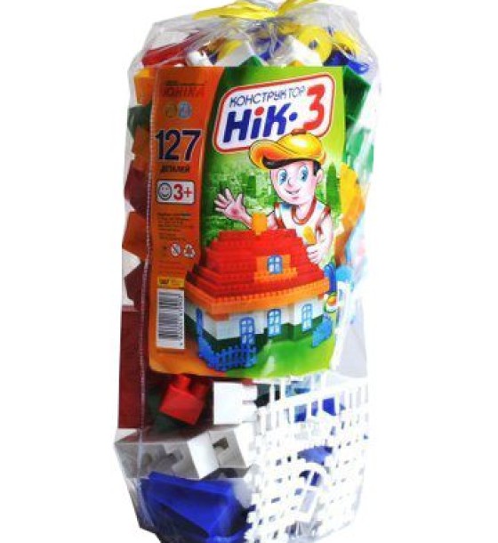 Конструктор дитячий "НІК-3", 127 дет
