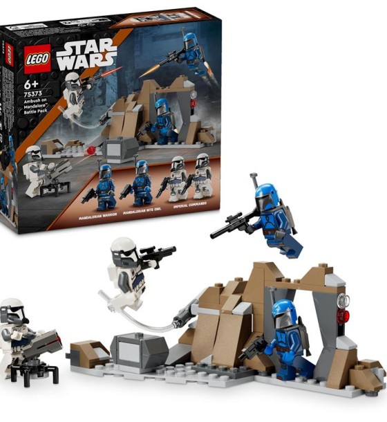 Конструктор LEGO Star Wars Бойовий комплект Засідка на Мандалорі (75373)