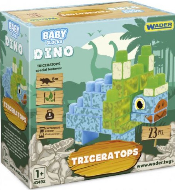 Конструктор "Baby Blocks: Трицератопс", 23 елем.