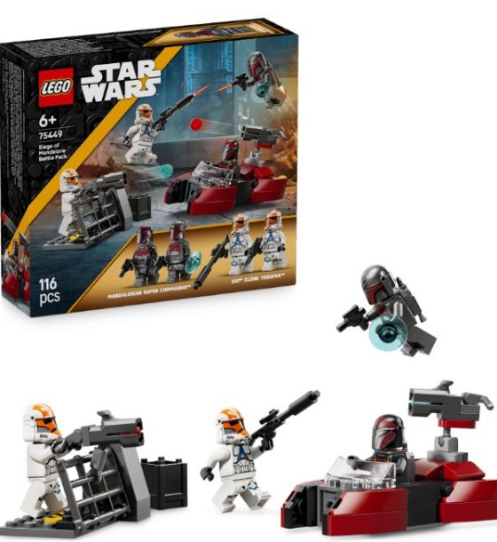 Конструктор LEGO Star Wars Бойовий комплект «Облога Мандалора» (75449)
