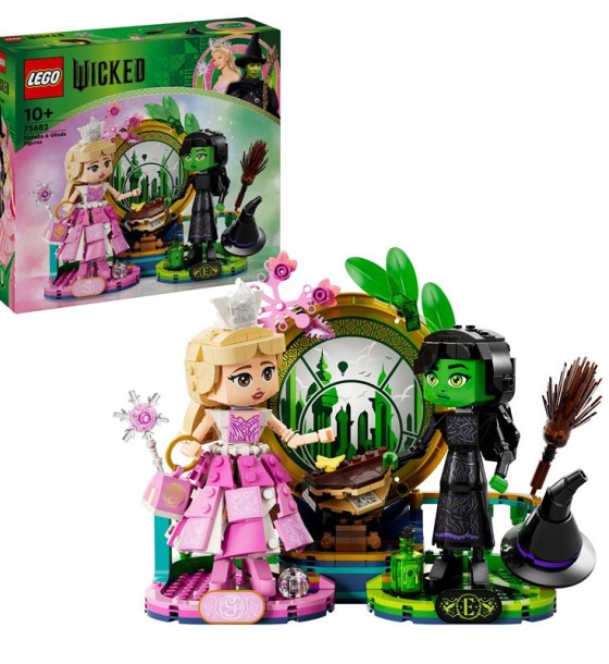Конструктор LEGO Wicked Фігурки Ельфаби й Ґлінди 558 деталей (75682)