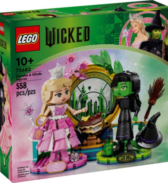 Конструктор LEGO Wicked Фігурки Ельфаби й Ґлінди 558 деталей (75682)